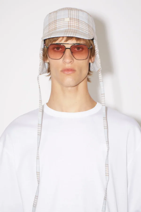 T-Shirt Mit Face-Aufnaher>Acne Studios Store