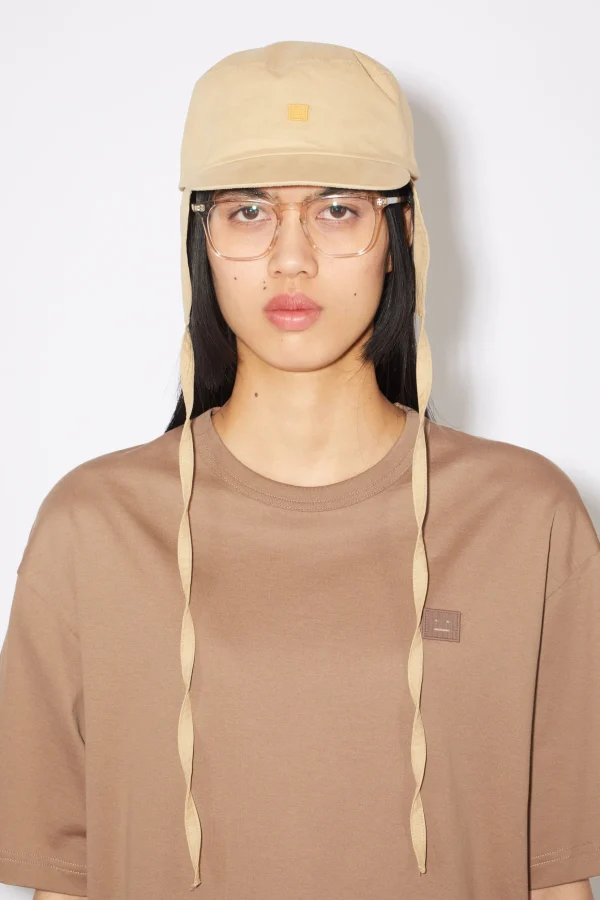 T-Shirt Mit Face-Aufnaher>Acne Studios Fashion