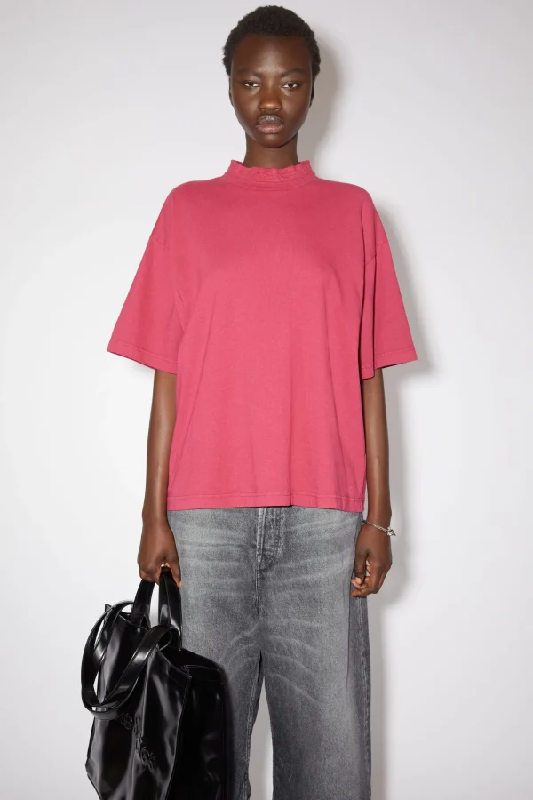 T-Shirt Mit Logo-Tape>Acne Studios Store