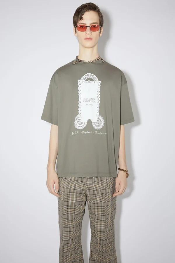 T-Shirt Mit Print>Acne Studios Online