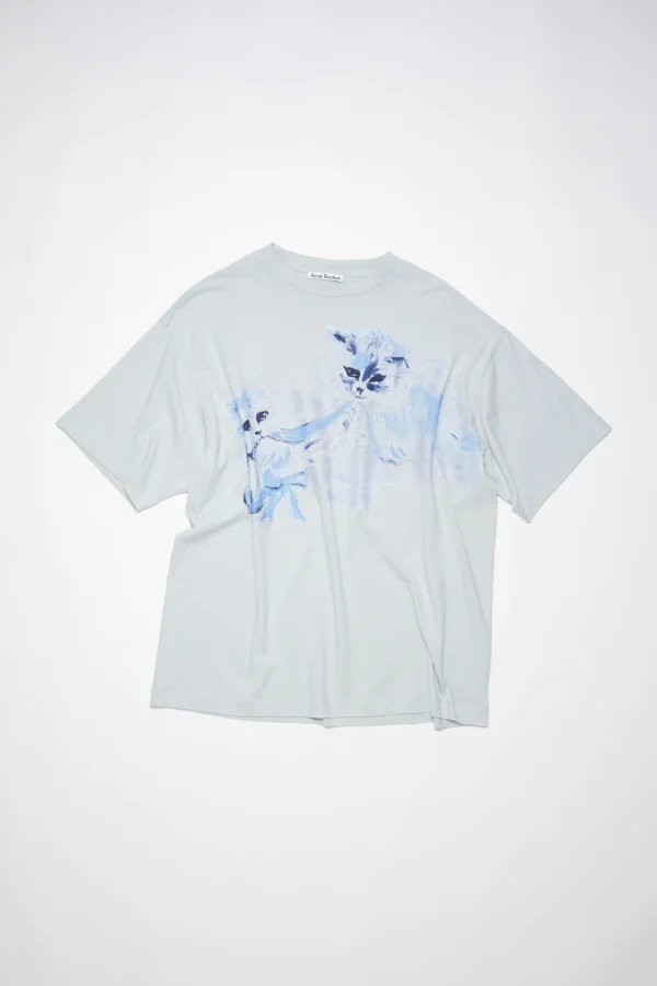 T-Shirt Mit Print>Acne Studios Store