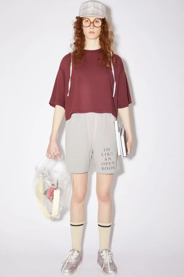 T-Shirt Mit Rundhalsausschnitt>Acne Studios New