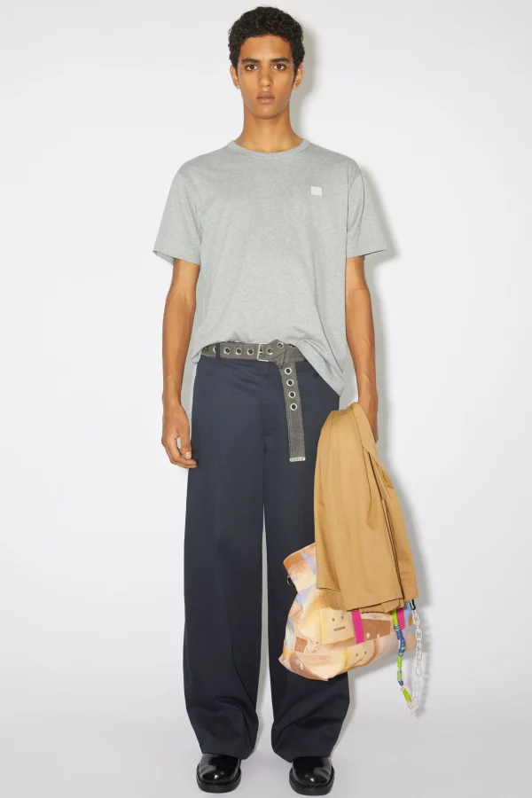 T-Shirt Mit Rundhalsausschnitt>Acne Studios Store