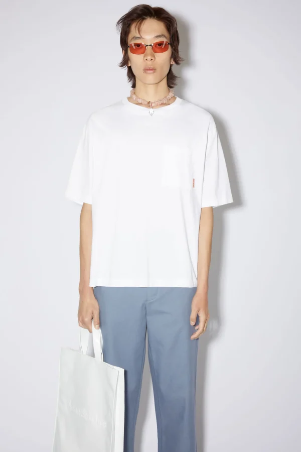 T-Shirt Mit Rundhalsausschnitt>Acne Studios Online