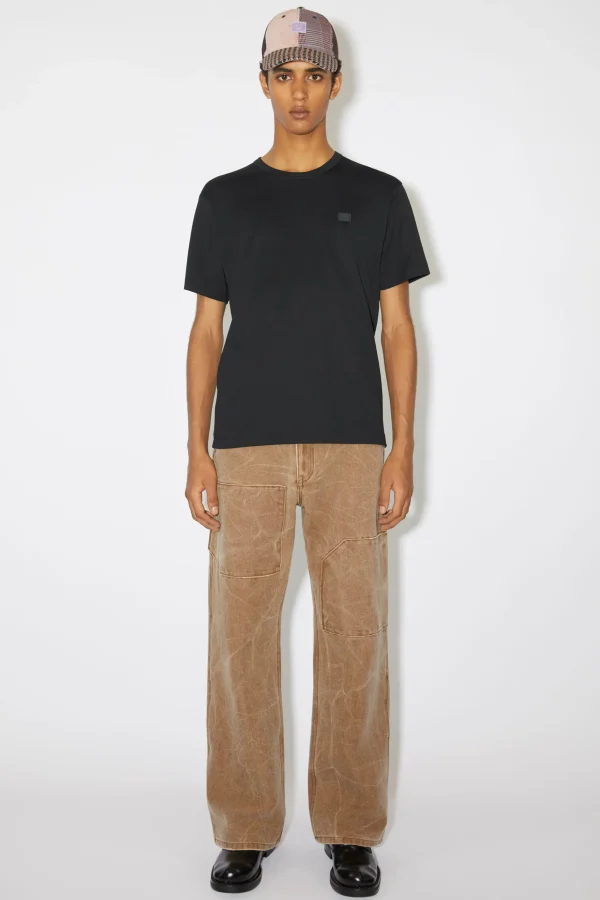 T-Shirt Mit Rundhalsausschnitt>Acne Studios Discount