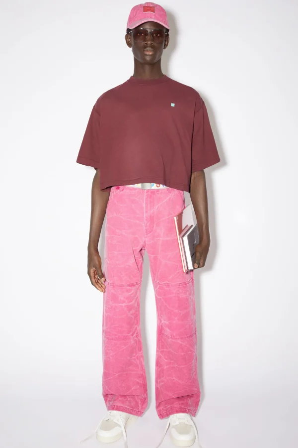 T-Shirt Mit Rundhalsausschnitt>Acne Studios Discount