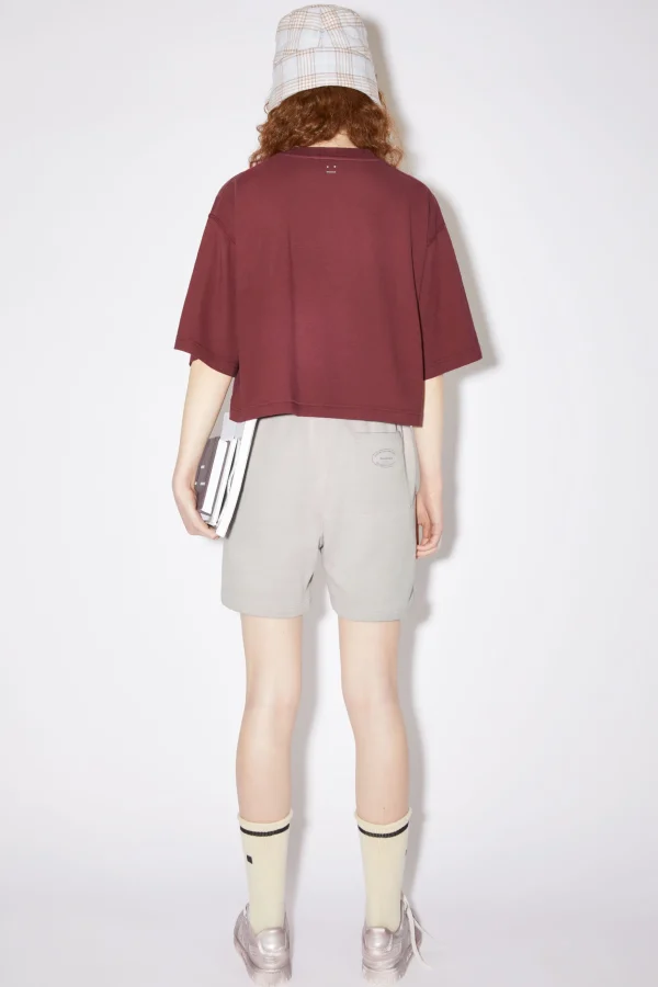 T-Shirt Mit Rundhalsausschnitt>Acne Studios New