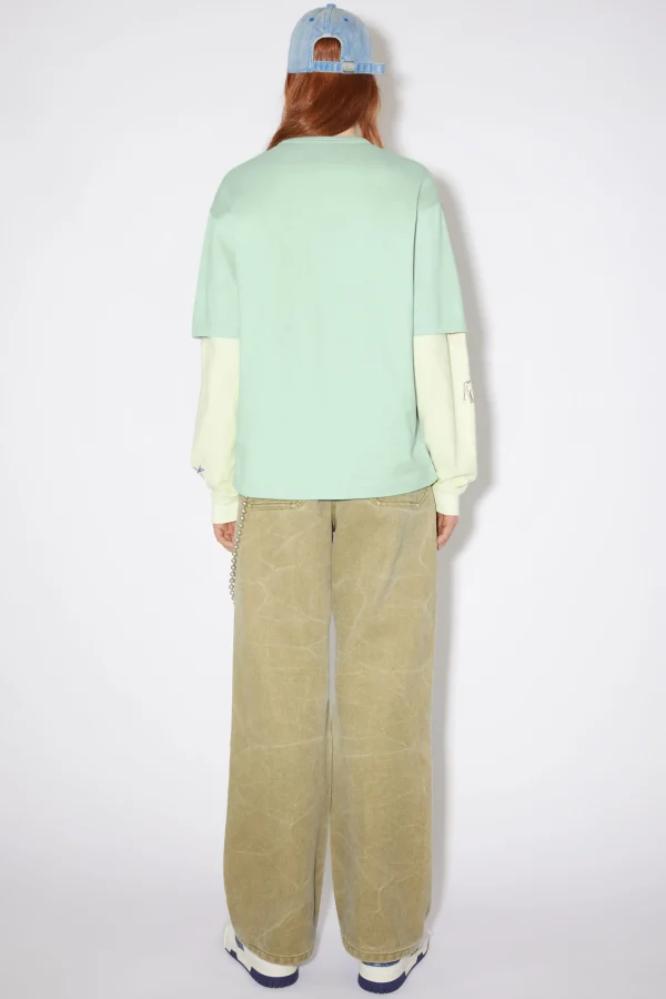 T-Shirt Mit Rundhalsausschnitt>Acne Studios New