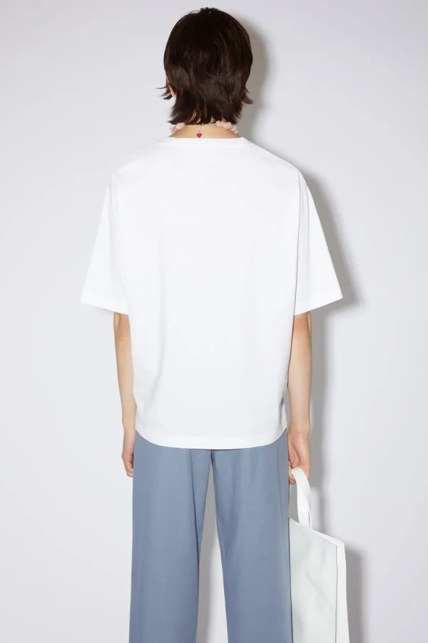 T-Shirt Mit Rundhalsausschnitt>Acne Studios Online