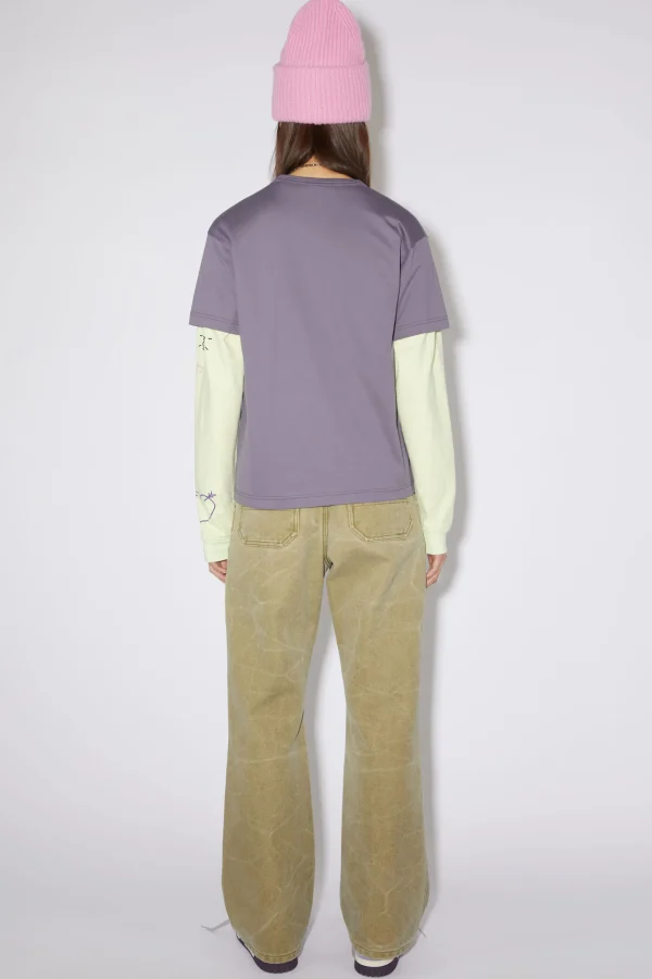 T-Shirt Mit Rundhalsausschnitt>Acne Studios Best