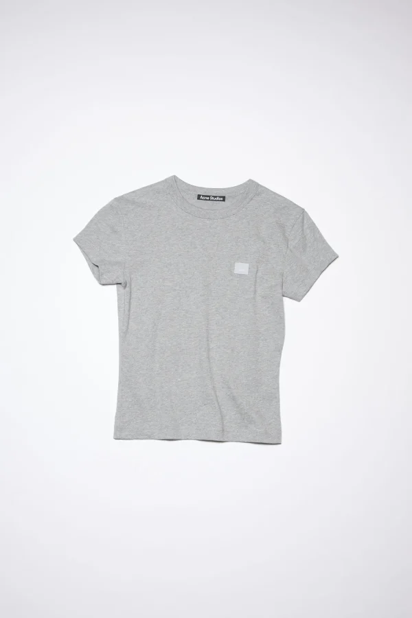 T-Shirt Mit Rundhalsausschnitt>Acne Studios Flash Sale