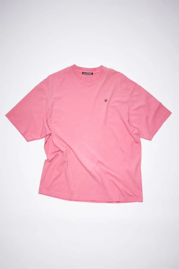 T-Shirt Mit Rundhalsausschnitt>Acne Studios Store