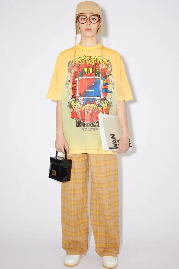 T-Shirt Mit Siebdruck>Acne Studios Store