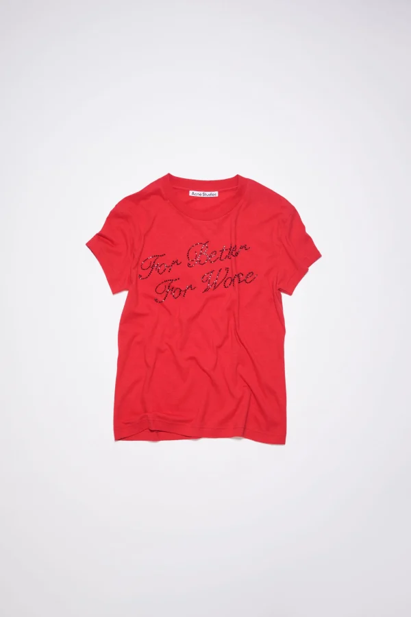 T-Shirt Mit Strasssteinen>Acne Studios Fashion