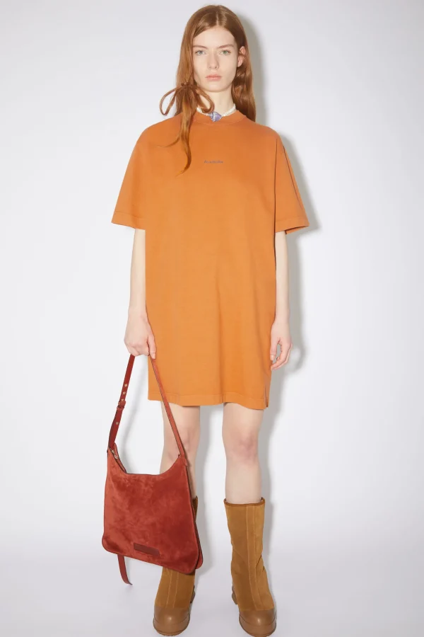 T-Shirt-Kleid Mit Logo>Acne Studios Clearance