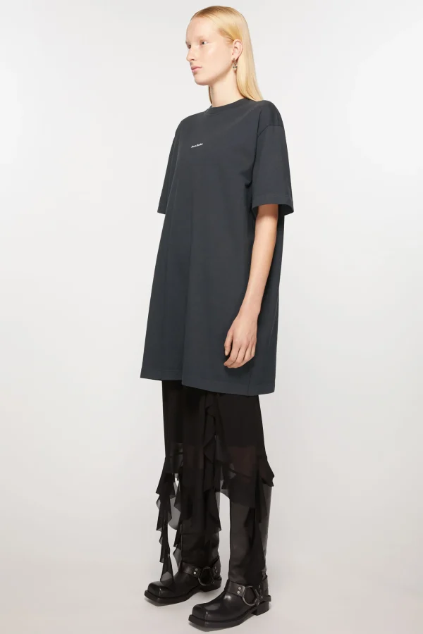 T-Shirt-Kleid Mit Logo>Acne Studios Store