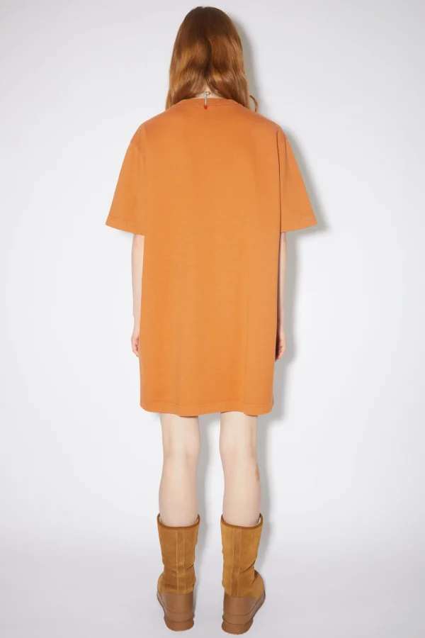 T-Shirt-Kleid Mit Logo>Acne Studios Clearance