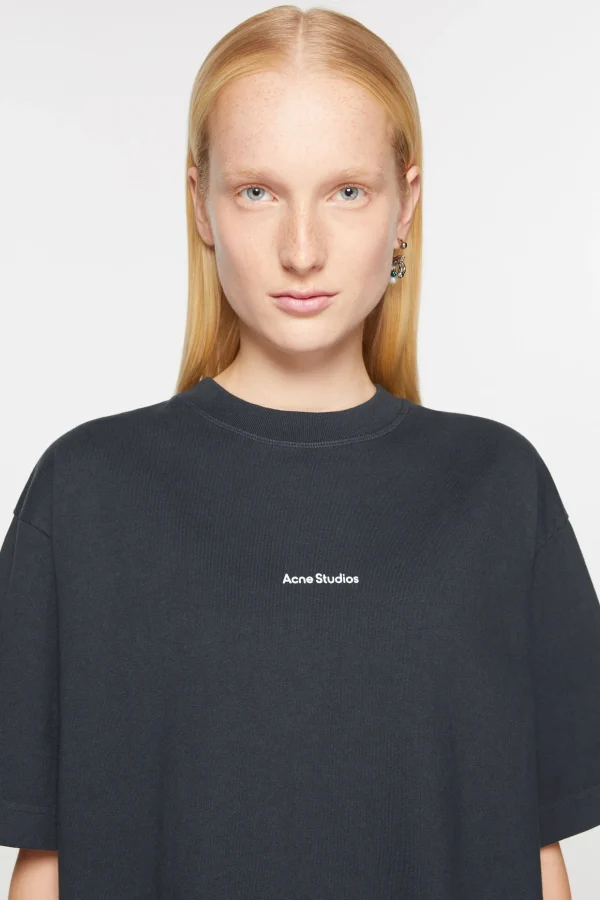 T-Shirt-Kleid Mit Logo>Acne Studios Store