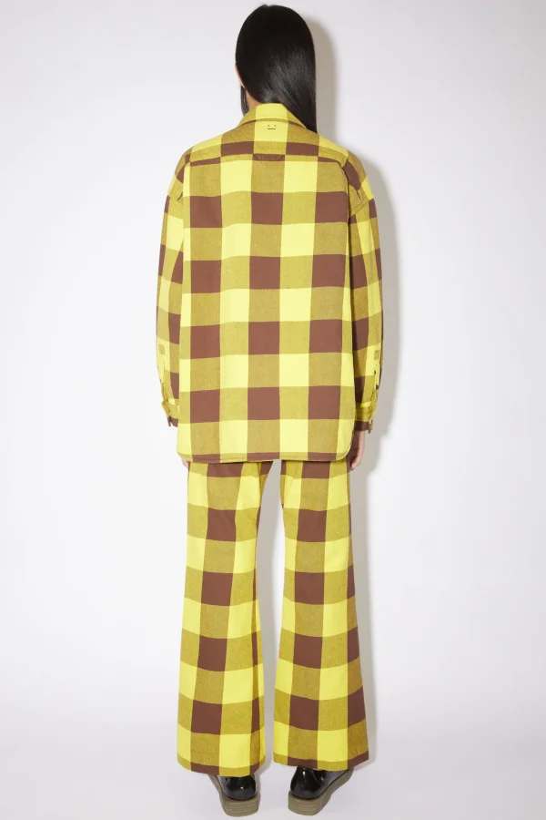 Wattierte Hemdjacke Mit Karomuster>Acne Studios Fashion