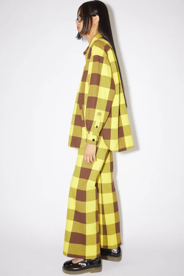 Wattierte Hemdjacke Mit Karomuster>Acne Studios Fashion