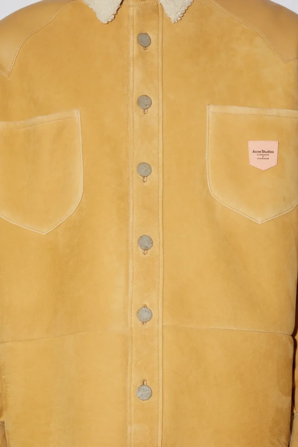 Wildlederjacke Mit Shearling>Acne Studios Fashion