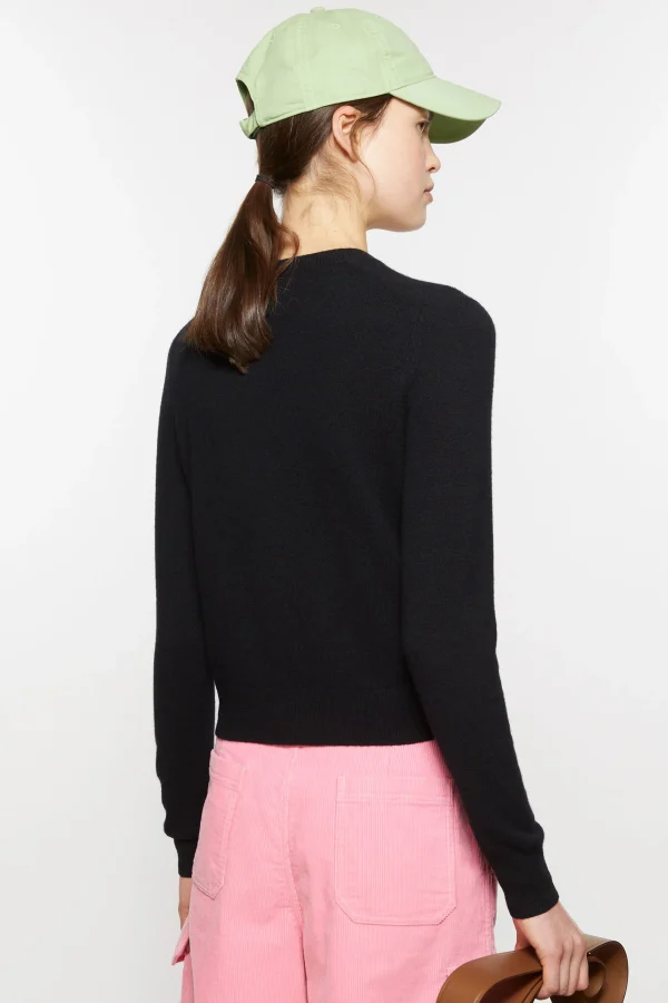 Wollcardigan Mit Rundhalsausschnitt>Acne Studios Shop