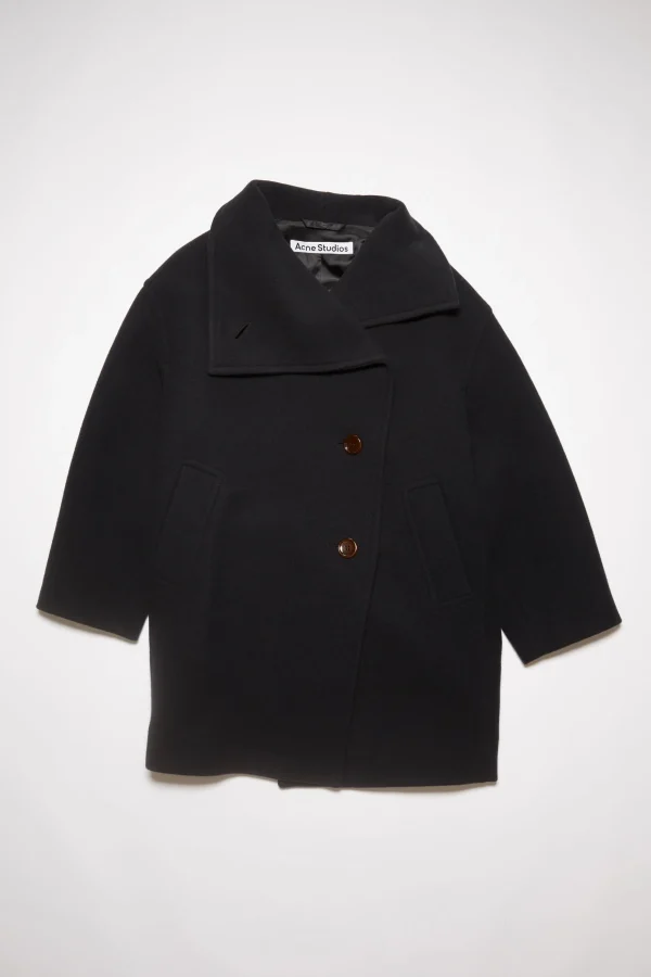Wollmantel Mit Trichterkragen>Acne Studios New