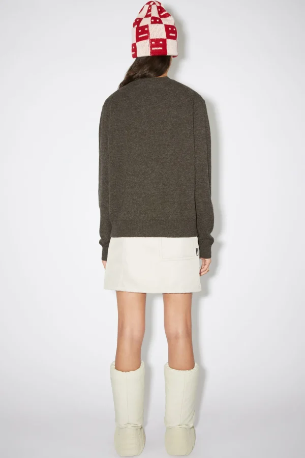 Wollpullover Mit Rundhalsausschnitt>Acne Studios Shop