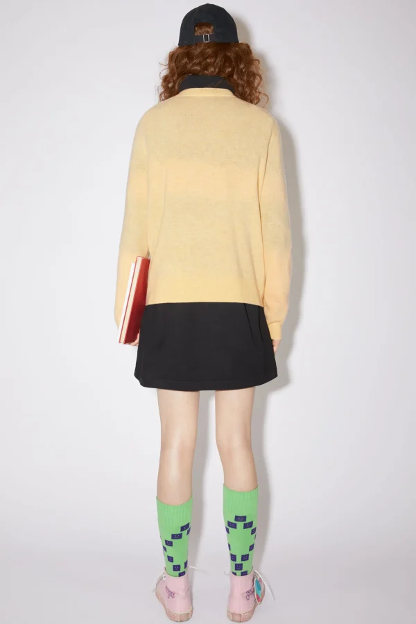 Wollpullover Mit Rundhalsausschnitt>Acne Studios Shop