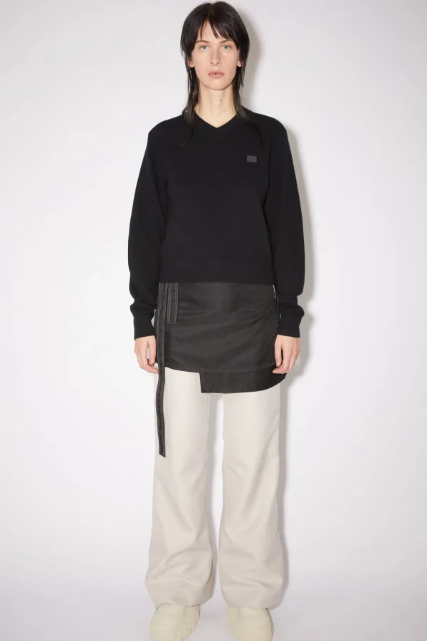 Wollpullover Mit V-Ausschnitt>Acne Studios Online