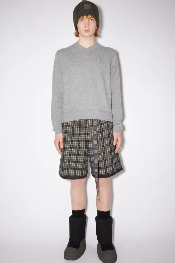 Wollpullover Mit V-Ausschnitt>Acne Studios Sale