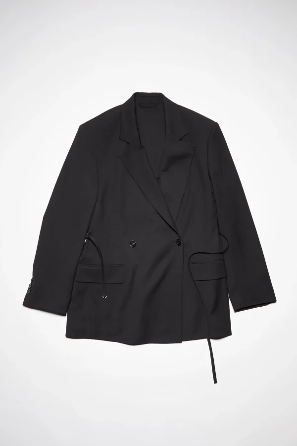 Zweireihige Anzugjacke Mit Gürtel>Acne Studios New