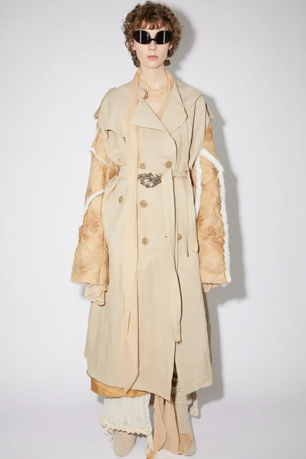 Zweireihiger Patchwork-Trenchcoat>Acne Studios Store