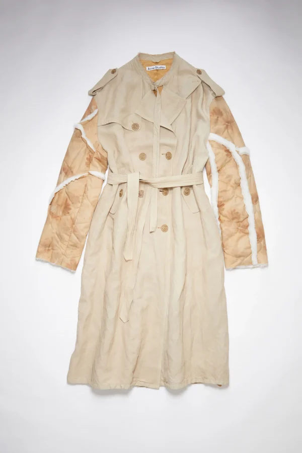 Zweireihiger Patchwork-Trenchcoat>Acne Studios Store