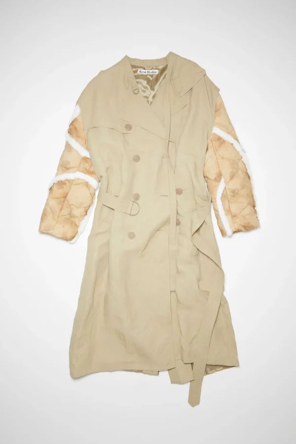 Zweireihiger Patchwork-Trenchcoat>Acne Studios Store